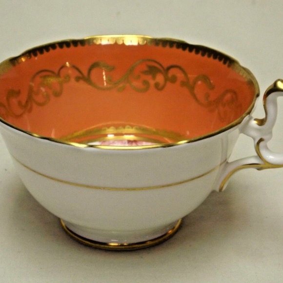 Aynsley Fine Bone China England Blush Floral Footed Tea Cup and Saucer - Picture 13 of 15